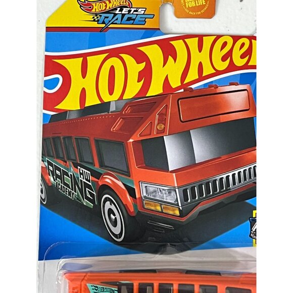 Hot Wheels 2024 Hot Wheels High Orange HW Fast Transit 1/5 Diecast Bus - Picture 5 of 11